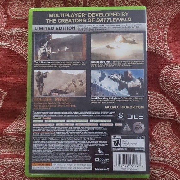 XBOX 360 MEDAL OF HONOR Limited Edition - Picture 3 of 3